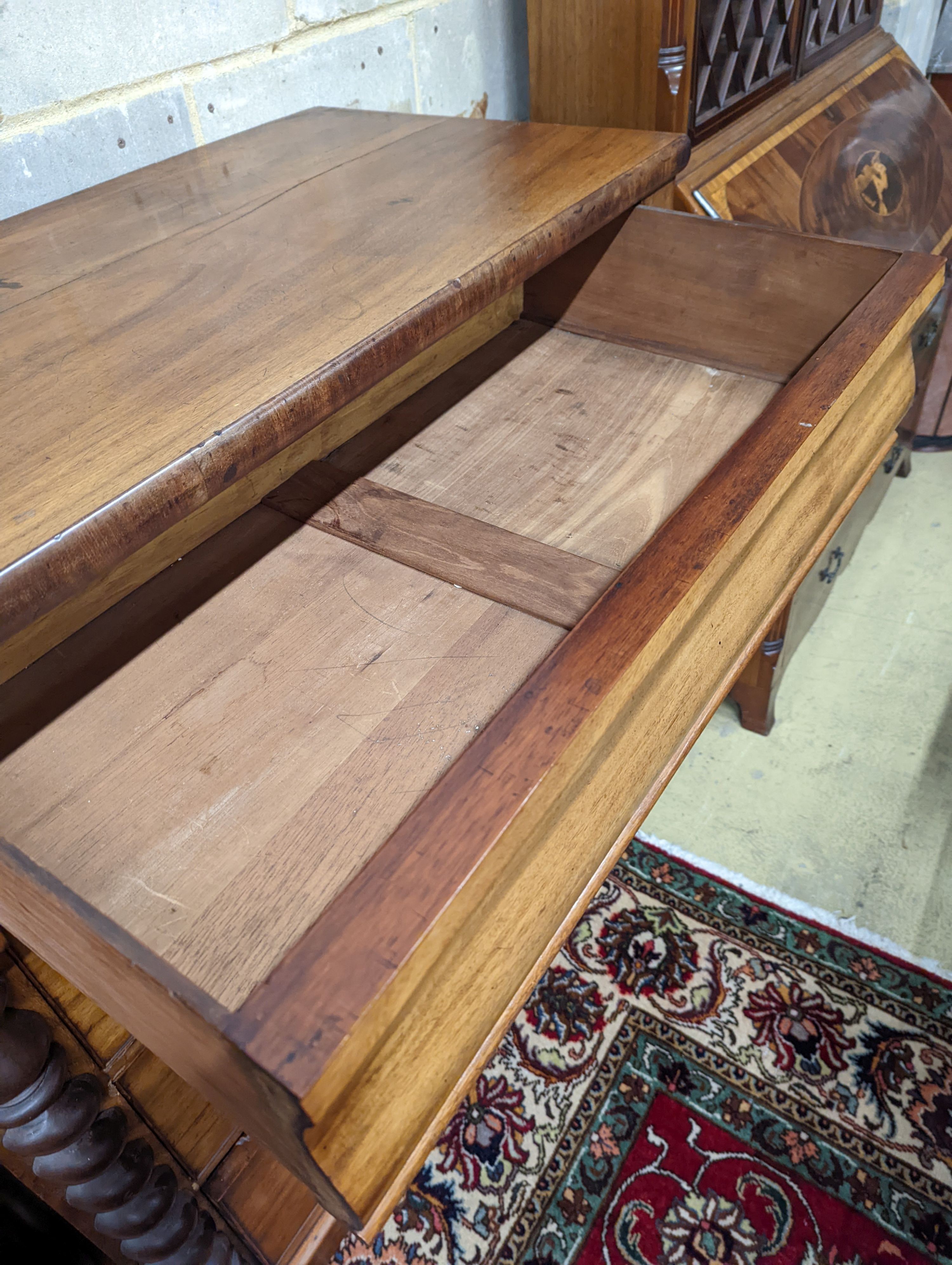 A Victorian mahogany Scottish chest, width 110cm, depth 55cm, height 128cm